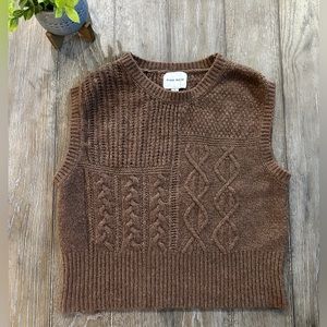 CUTEST Pink Rose Sweater Vest